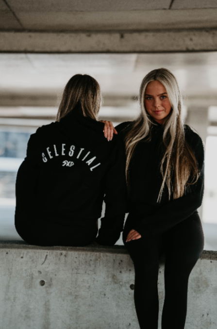 Celestial Cropped Hoodie