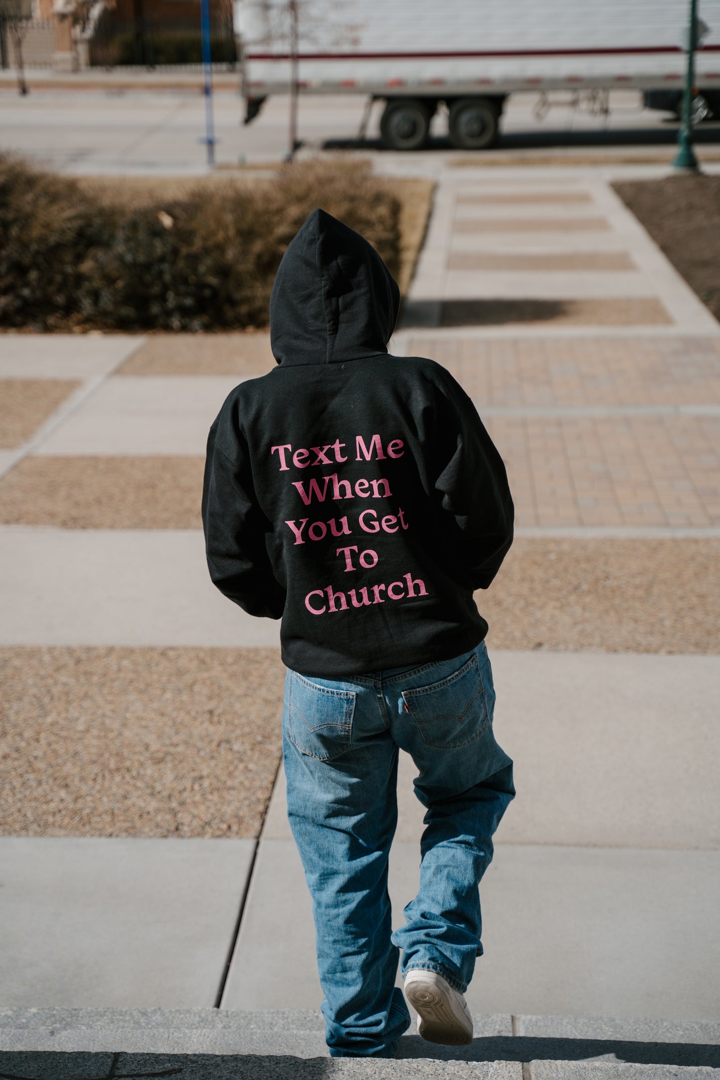 Text Me Pink Hoodie